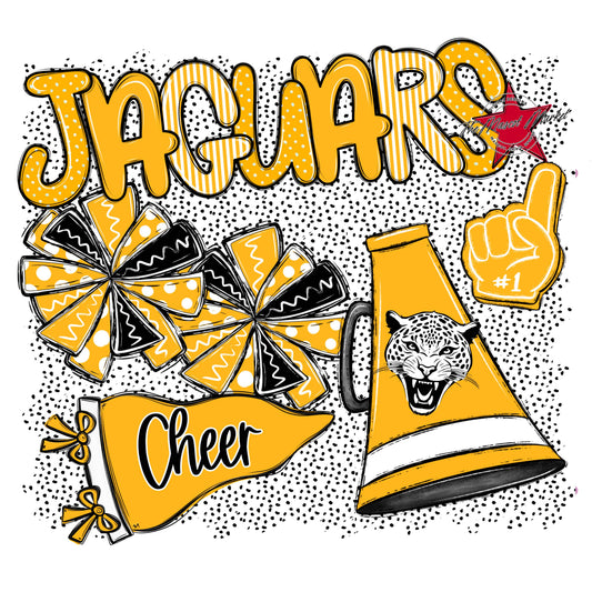 Jaguars Cheer Spirit-Yellow