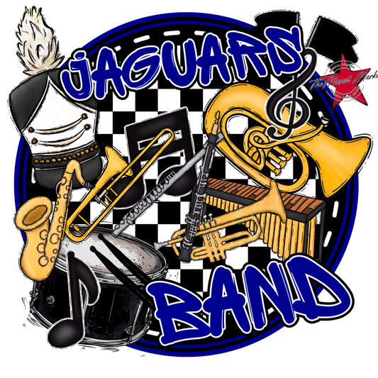 Jaguars Circle Band Design-Blue