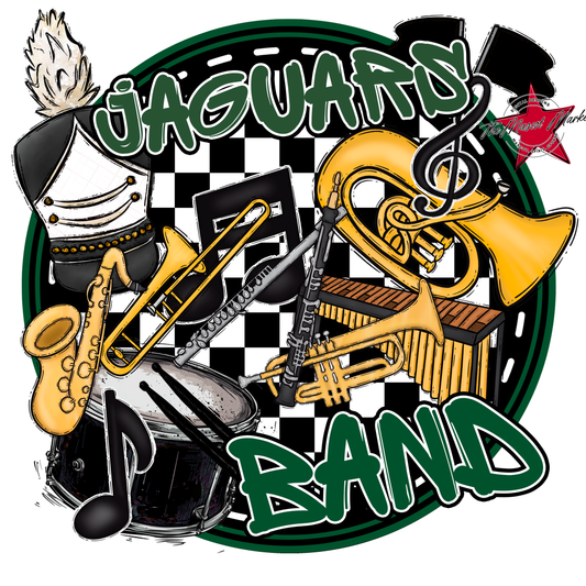 Jaguars Circle Band Design-Green