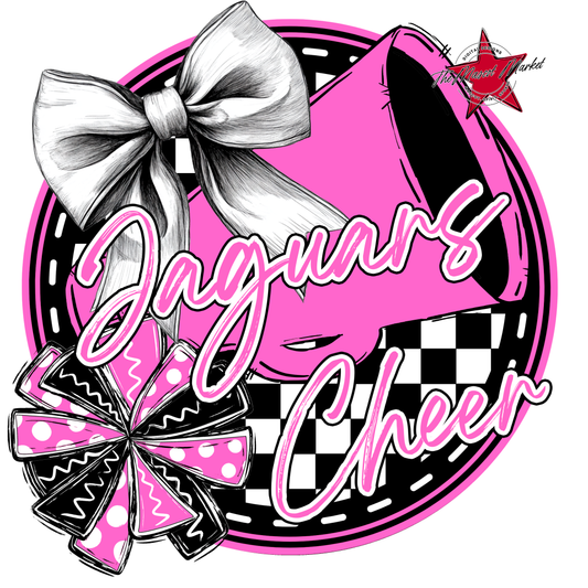 Jaguars Circle Cheer Design-Baby Pink