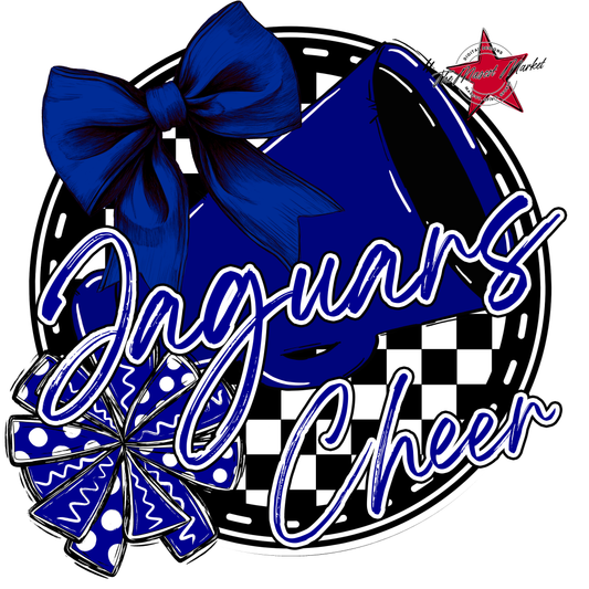 Jaguars Circle Cheer Design-Blue