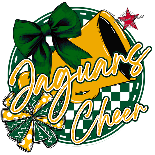 Jaguars Circle Cheer Design-Green-Yellow