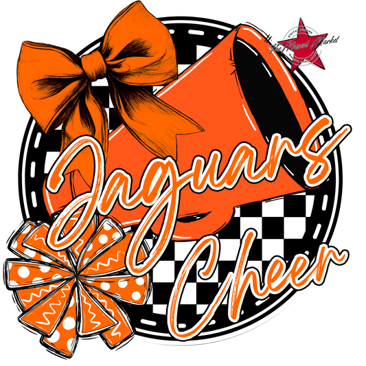 Jaguars Circle Cheer Design-Orange