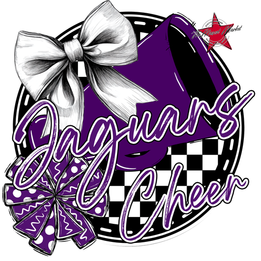 Jaguars Circle Cheer Design-Purple