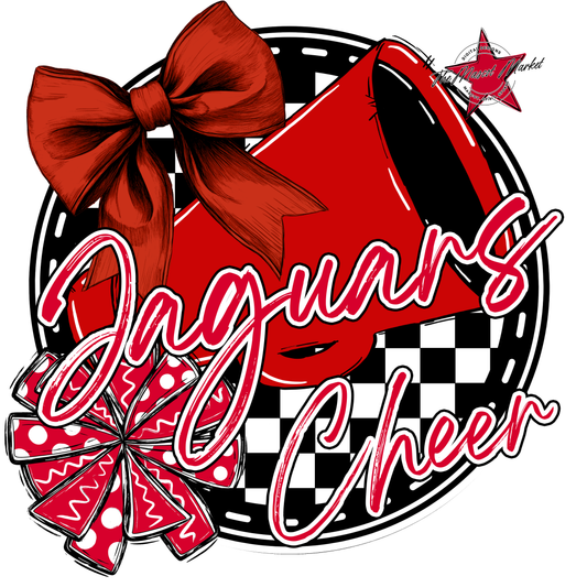 Jaguars Circle Cheer Design-Red