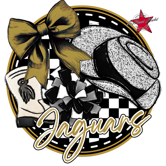 Jaguars Circle Drillteam Design-Gold