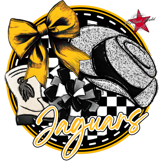 Jaguars Circle Drillteam Design-Yellow