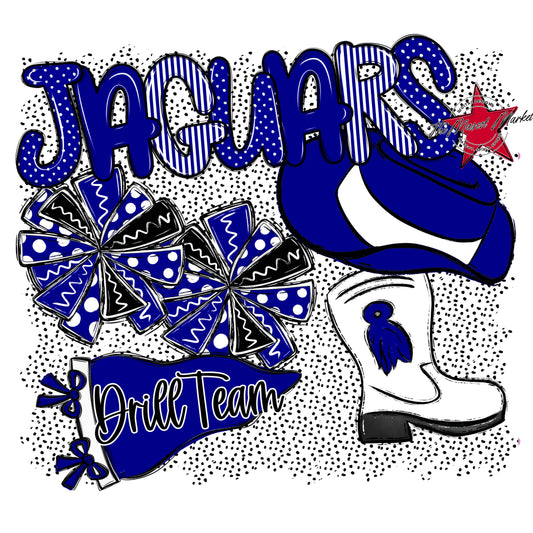 Jaguars Drillteam Spirit-Blue