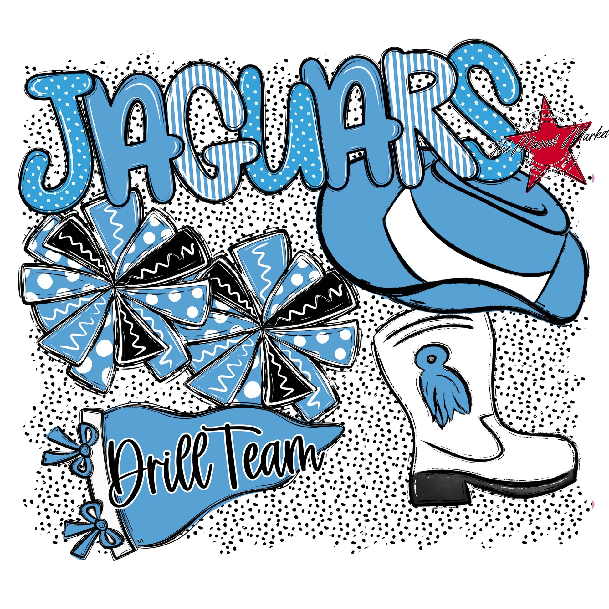 Jaguars Drillteam Spirit-Carolina Blue