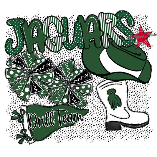 Jaguars Drillteam Spirit-Green