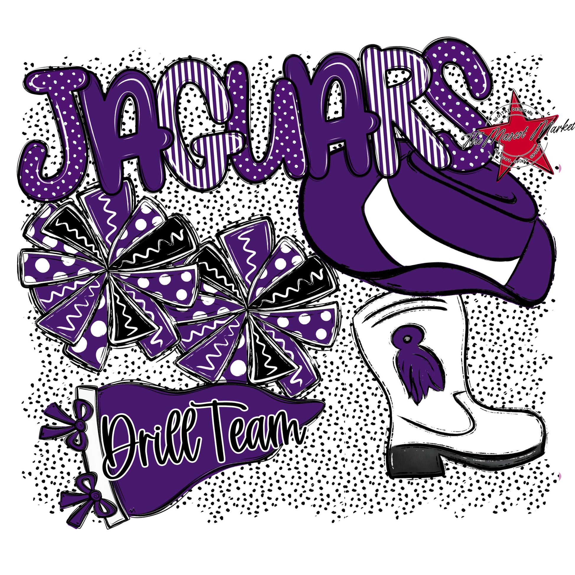 Jaguars Drillteam Spirit-Purple