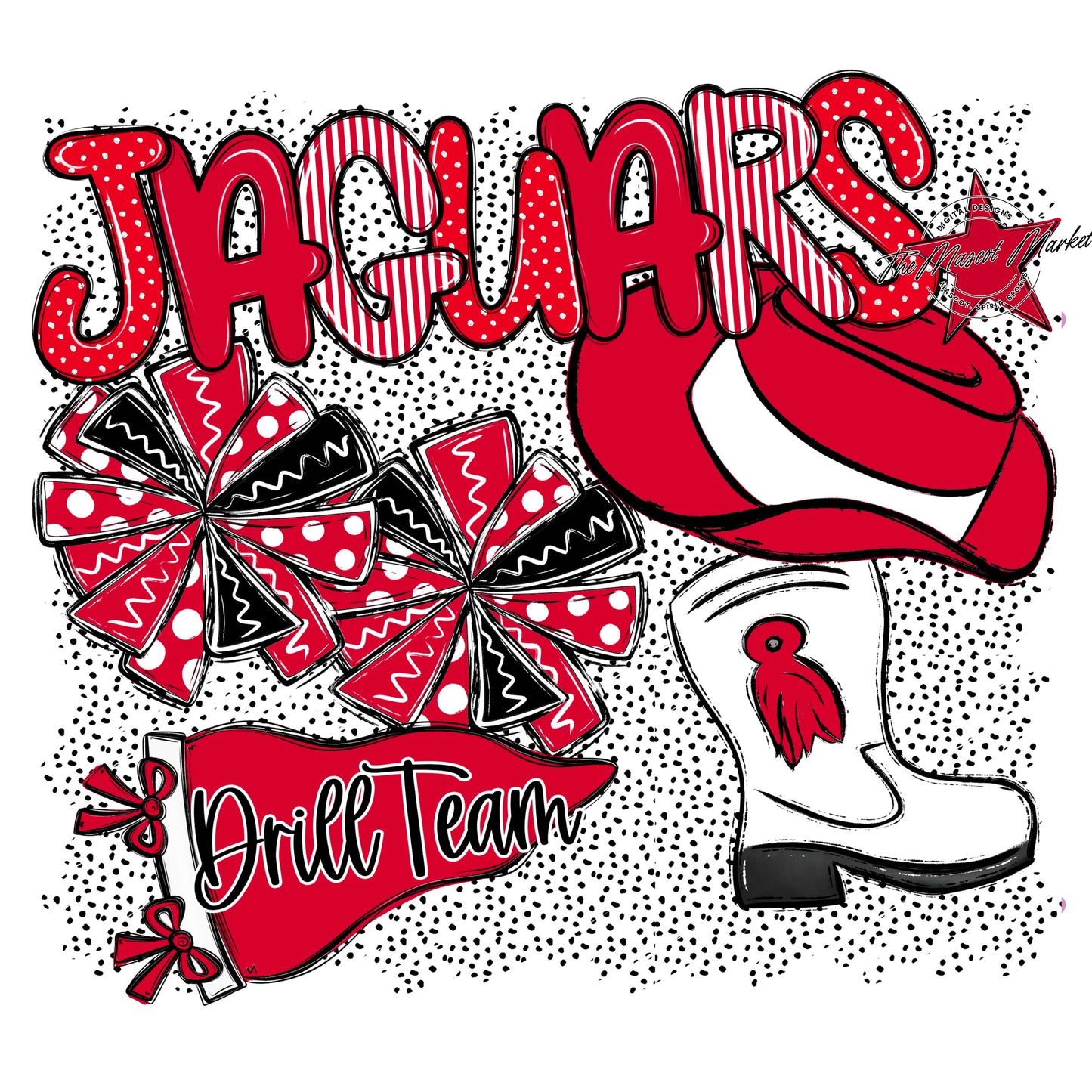 Jaguars Drillteam Spirit-Red