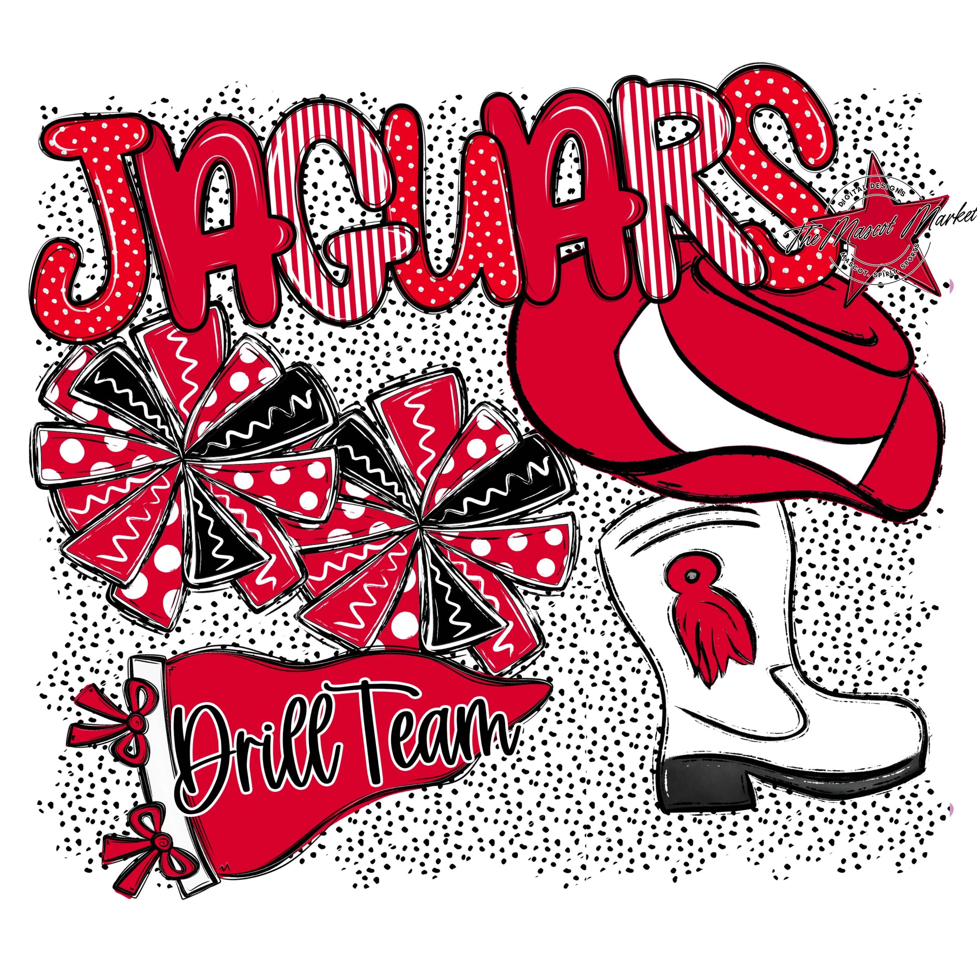 Jaguars Drillteam Spirit-Red