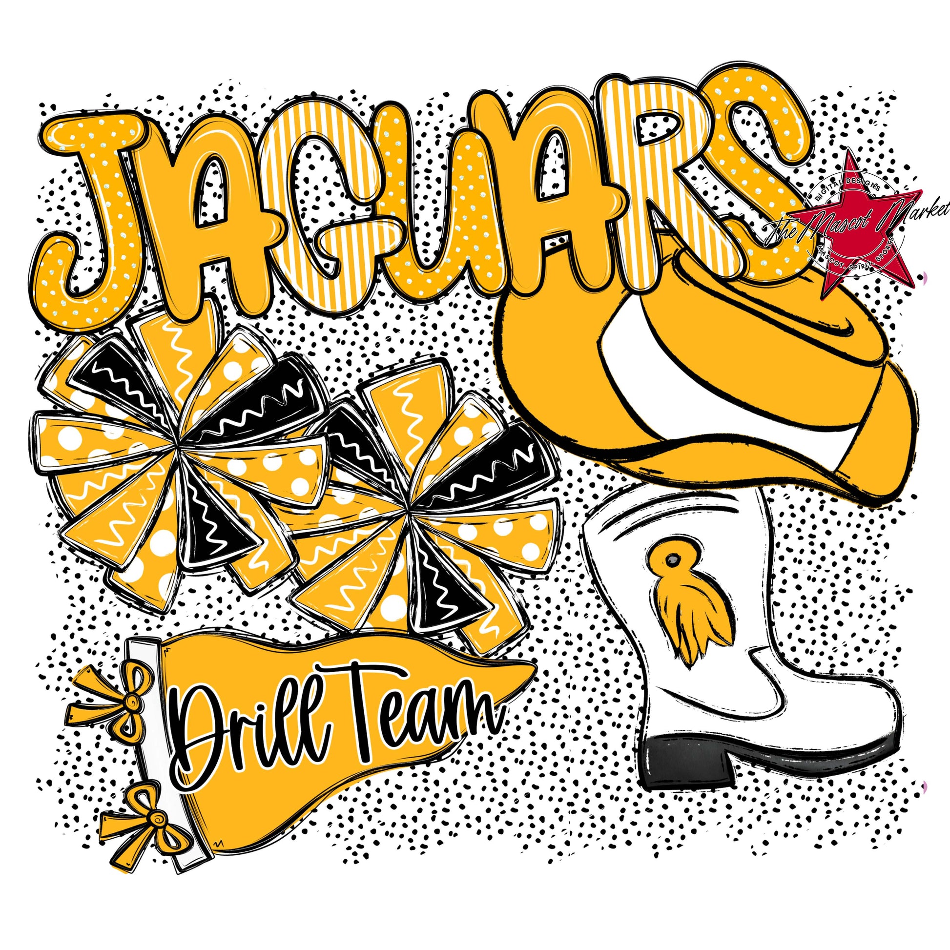 Jaguars Drillteam Spirit-Yellow