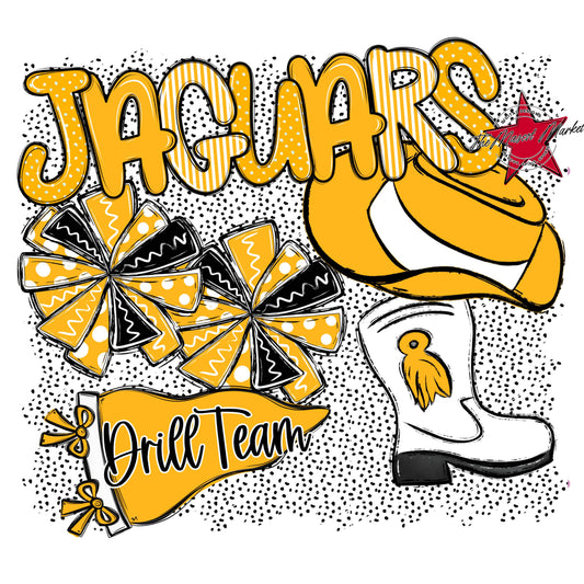 Jaguars Drillteam Spirit-Yellow