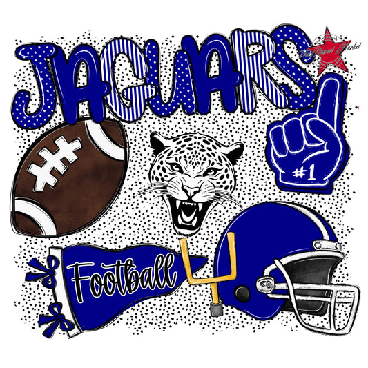 Jaguars Football Spirit-Blue