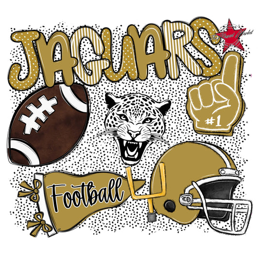Jaguars Football Spirit-Gold