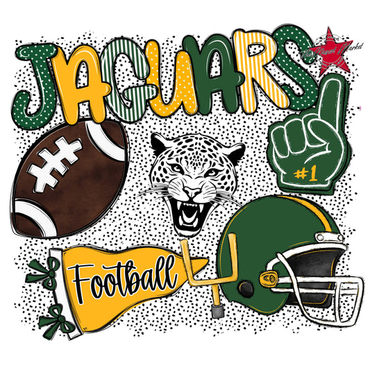 Jaguars Football Spirit-Green & Yellow