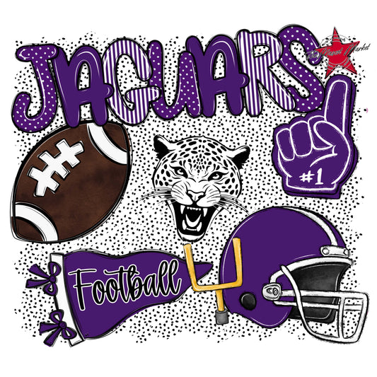 Jaguars Football Spirit-Purple
