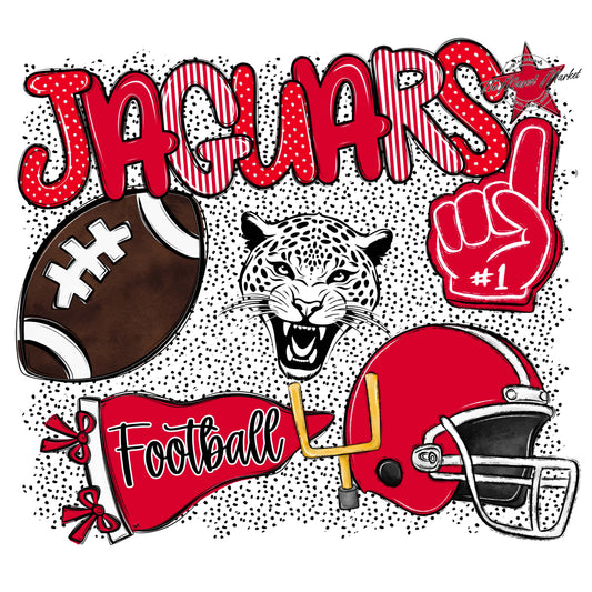 Jaguars Football Spirit-Red