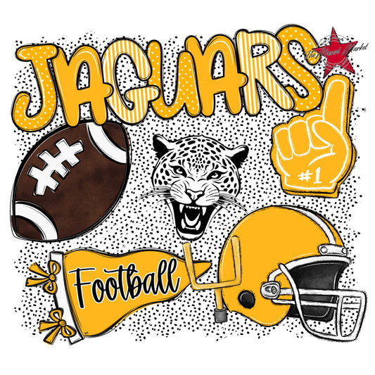 Jaguars Football Spirit-Yellow