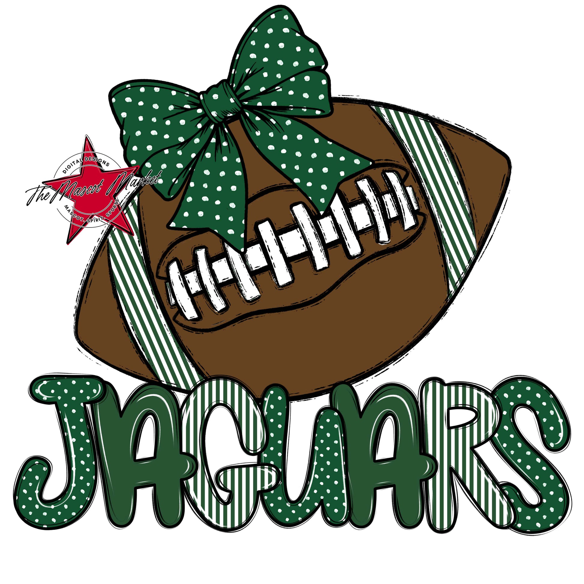 Jaguars Football Spirit Design-Green