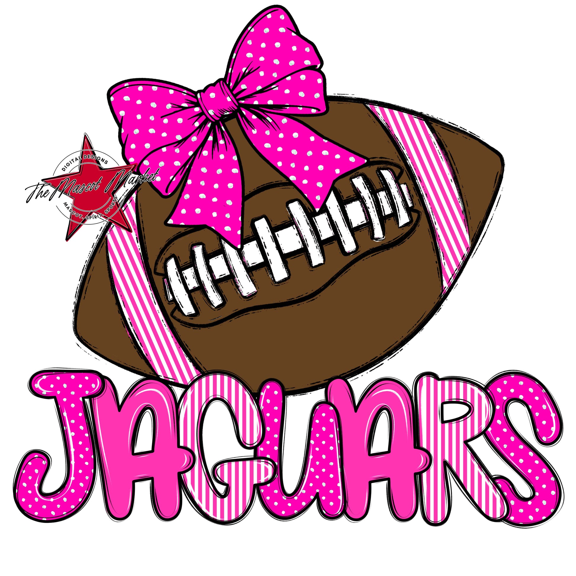 Jaguars Football Spirit Design-Pink