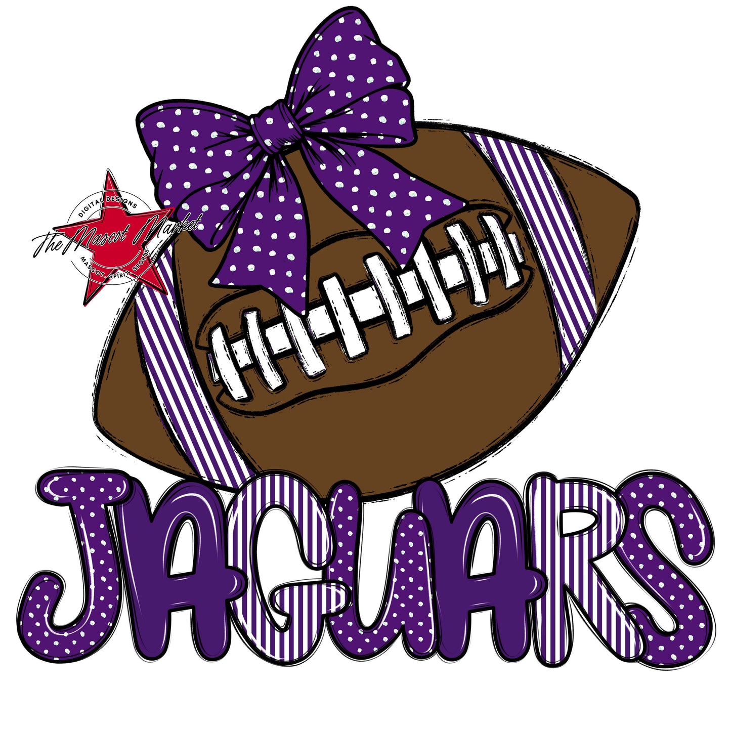 Jaguars Football Spirit Design-Purple