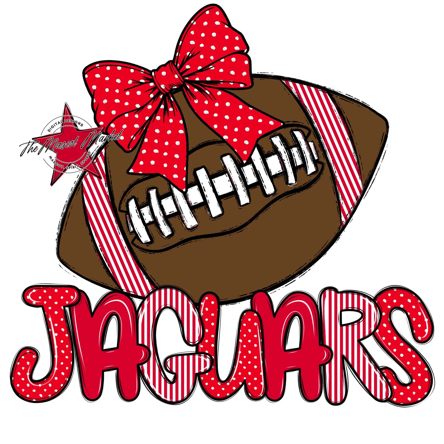 Jaguars Football Spirit Design-Red