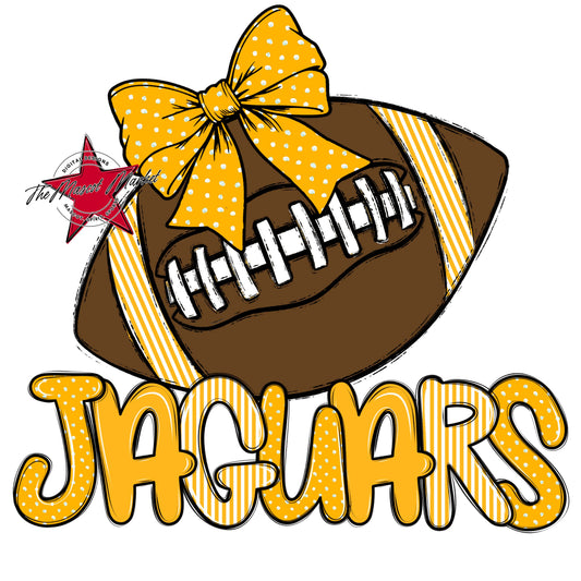 Jaguars Football Spirit Design-Yellow