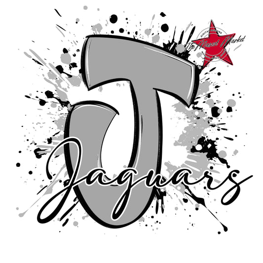 Jaguars Mascot Splatter-Grey