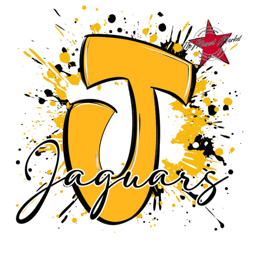 Jaguars Mascot Splatter-Yellow