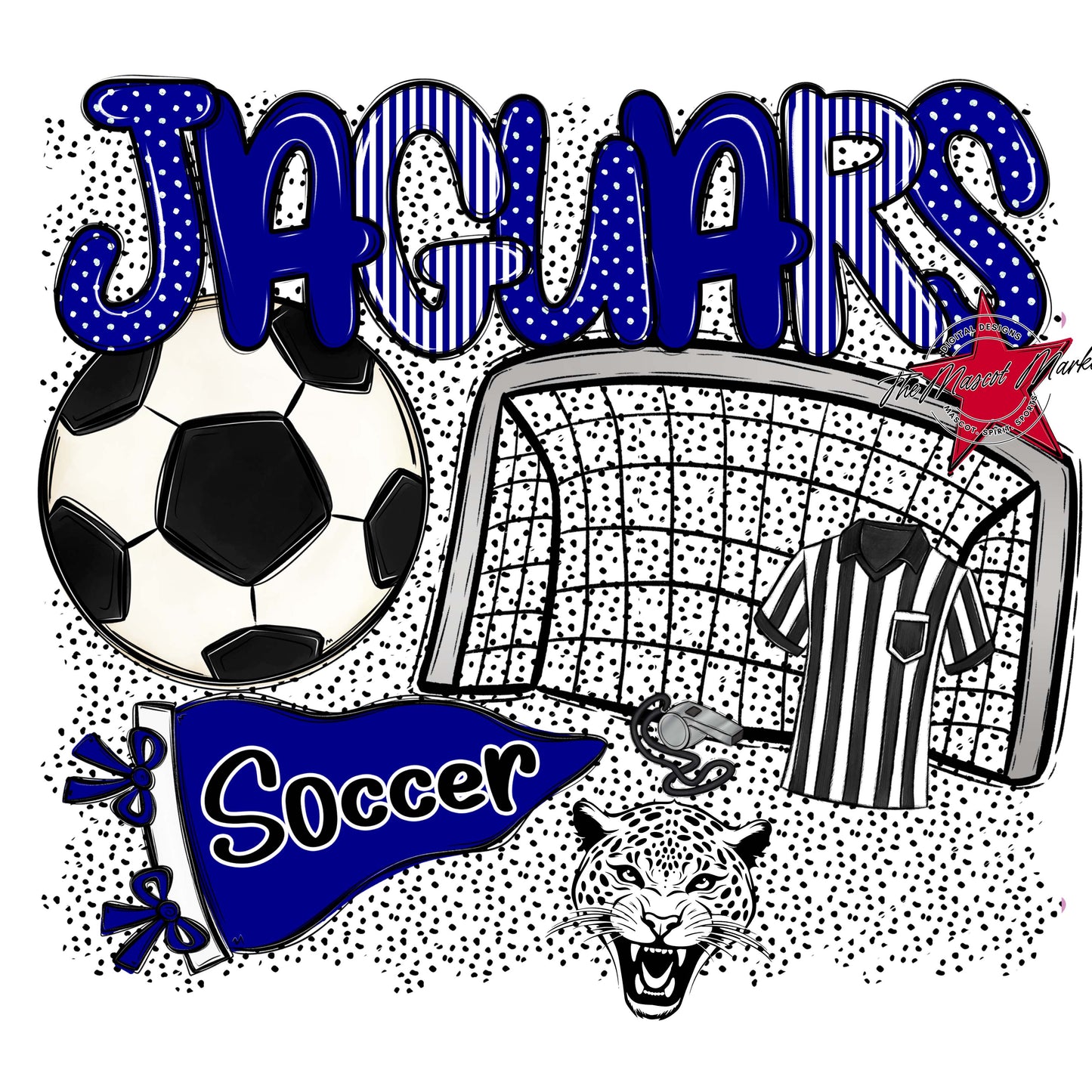 Jaguars Soccer Spirit-Blue