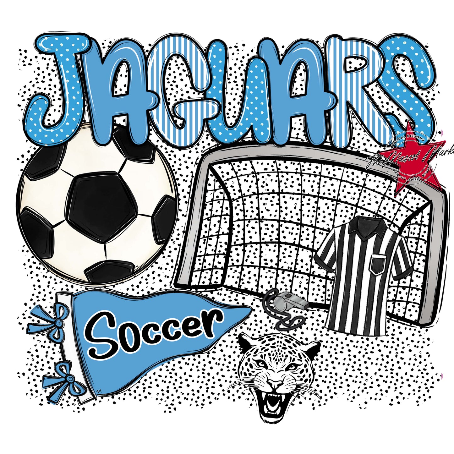 Jaguars Soccer Spirit-Carolina Blue