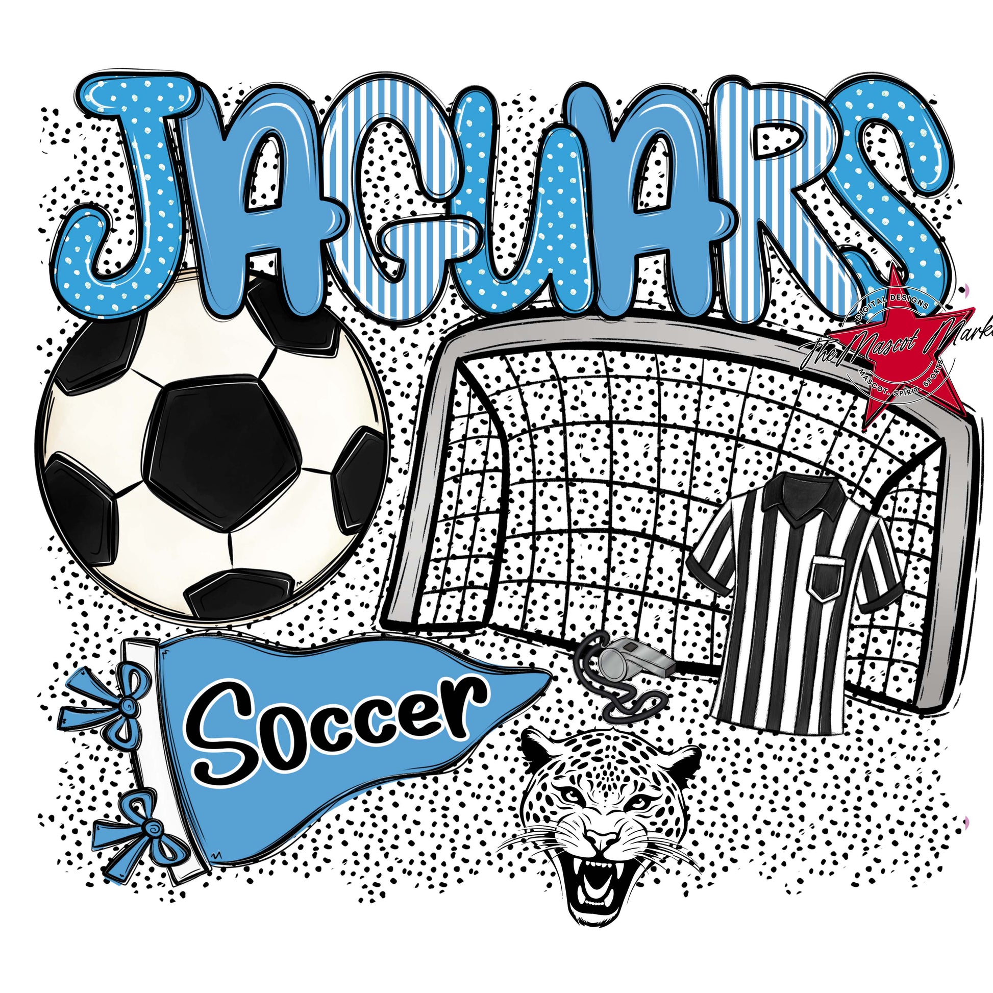 Jaguars Soccer Spirit-Carolina Blue