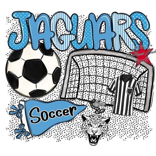 Jaguars Soccer Spirit-Carolina Blue