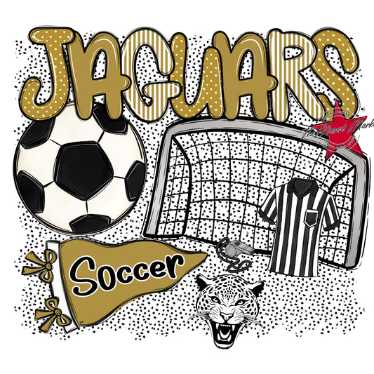 Jaguars Soccer Spirit-Gold