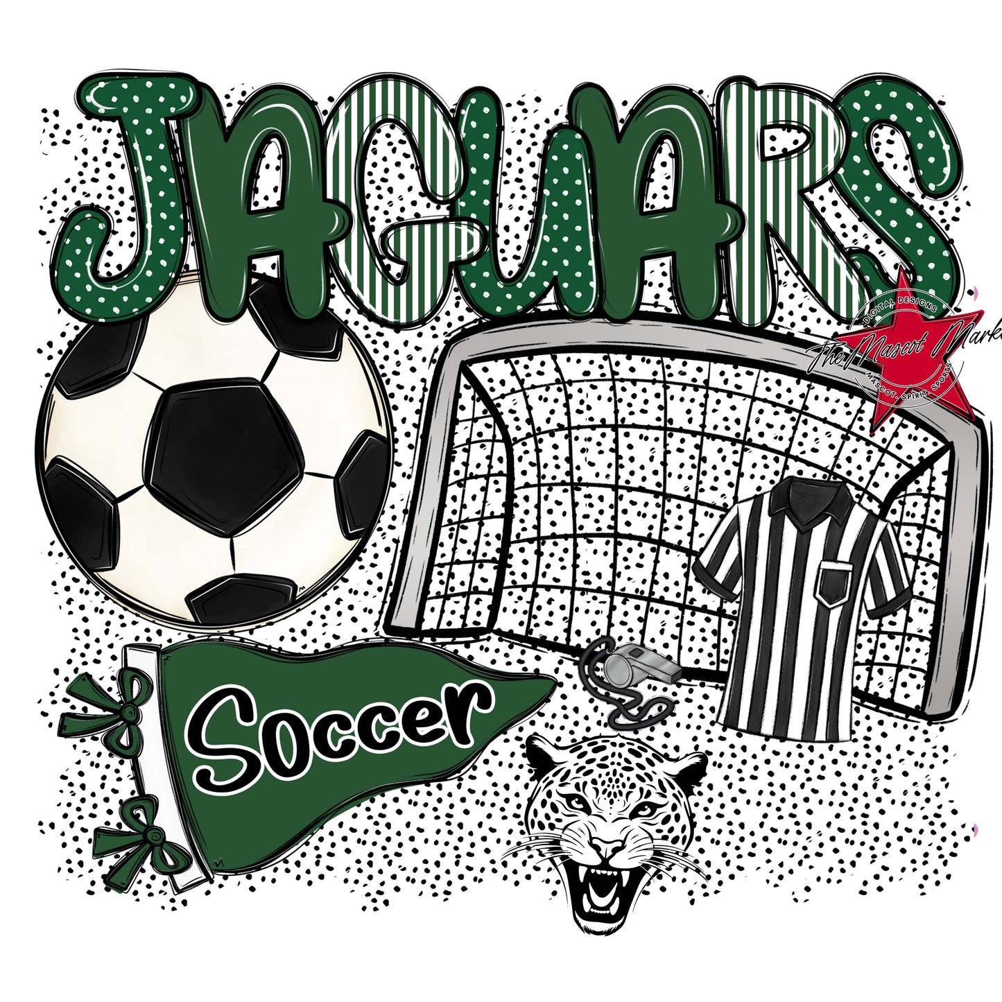 Jaguars Soccer Spirit-Green