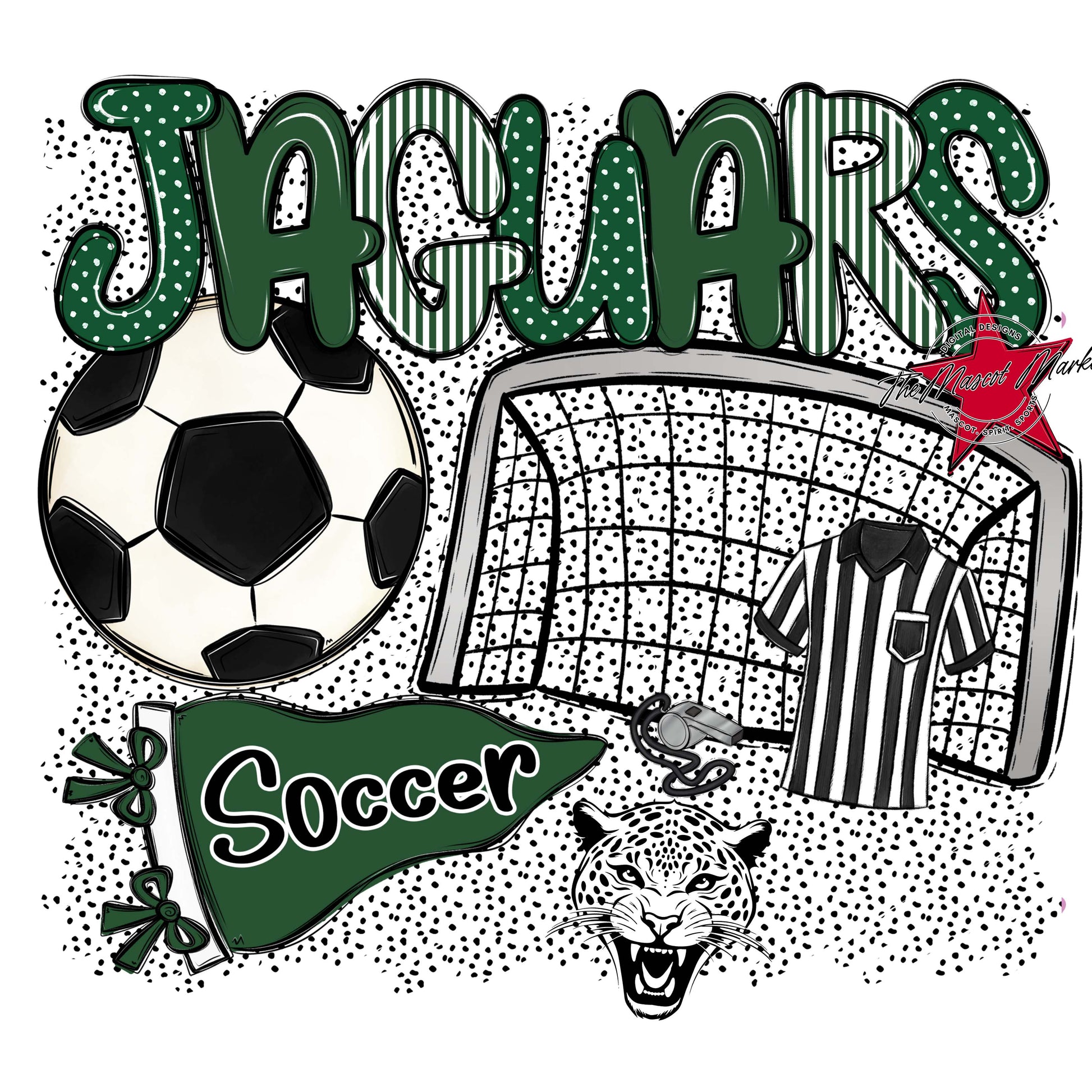Jaguars Soccer Spirit-Green