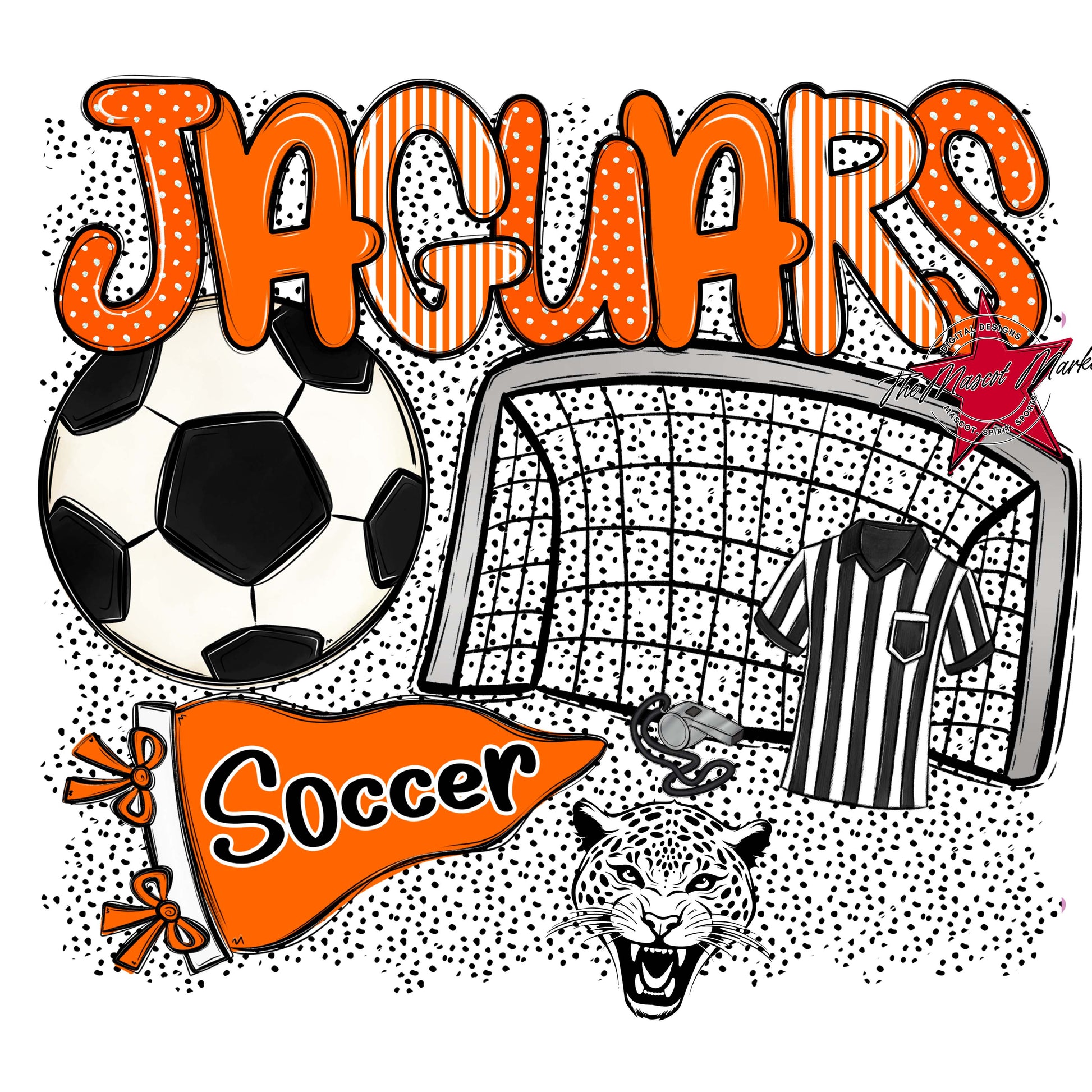 Jaguars Soccer Spirit-Orange