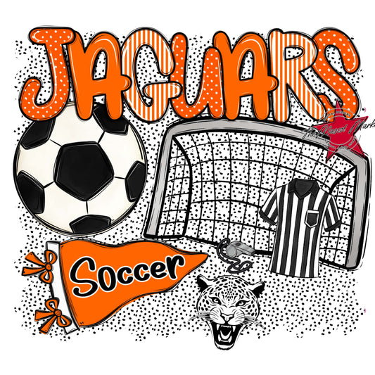Jaguars Soccer Spirit-Orange