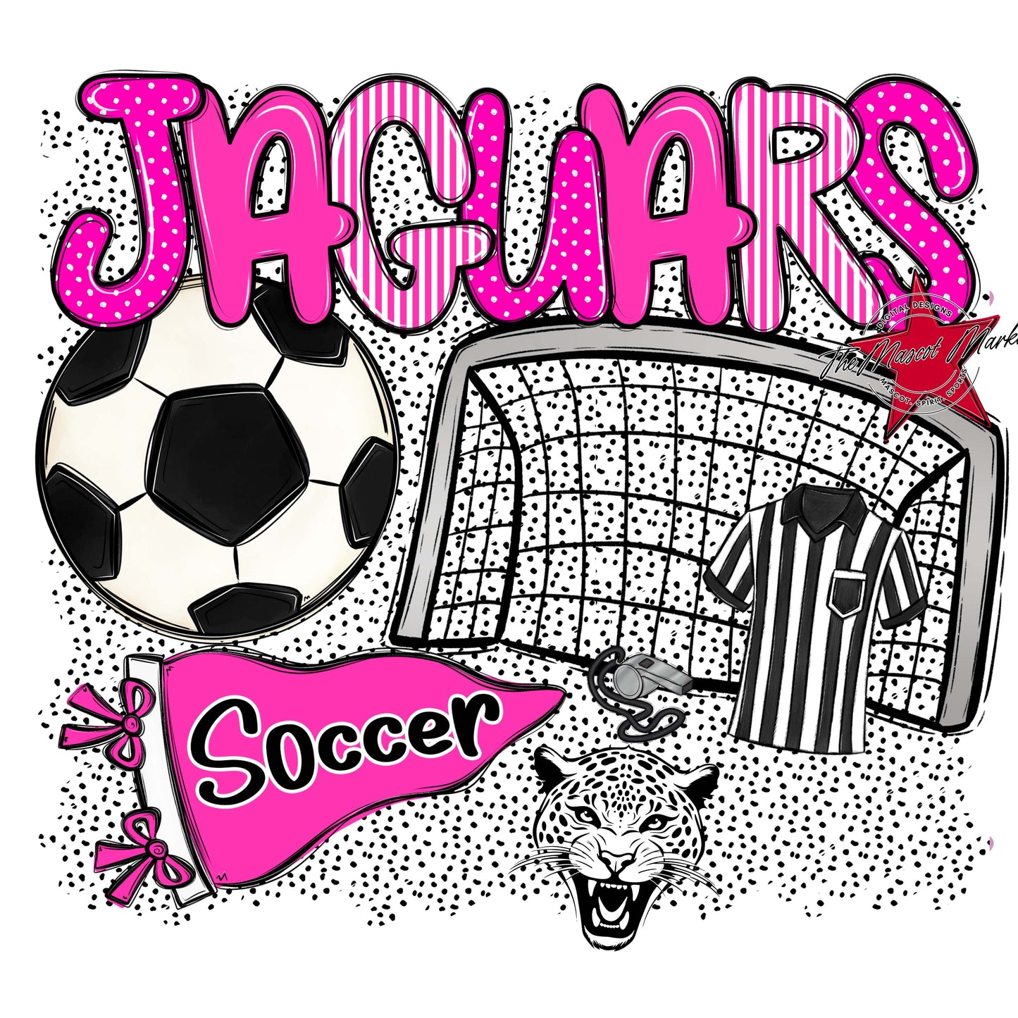 Jaguars Soccer Spirit-Pink