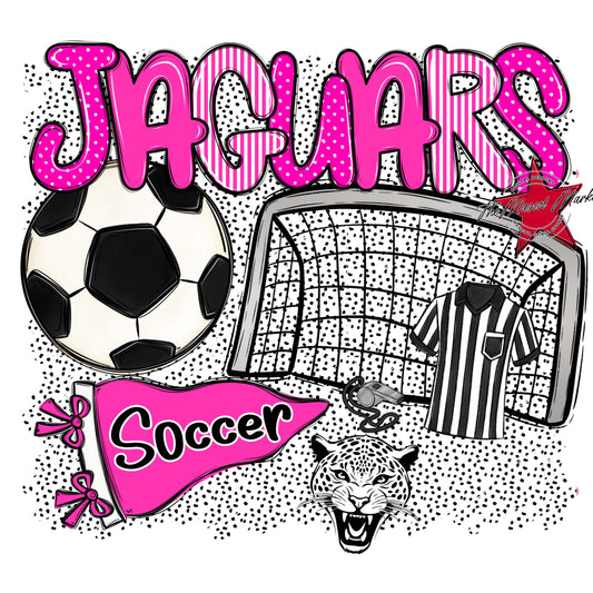 Jaguars Soccer Spirit-Pink
