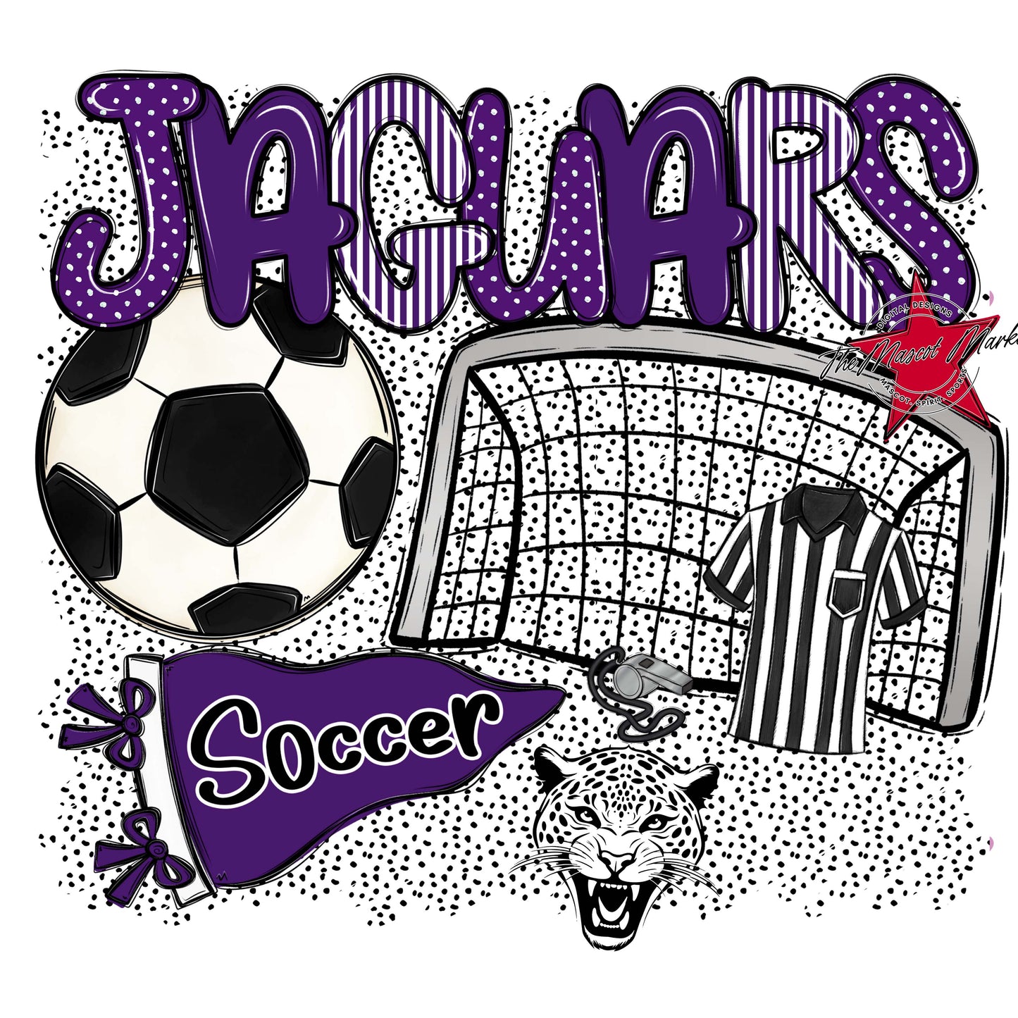 Jaguars Soccer Spirit-Purple
