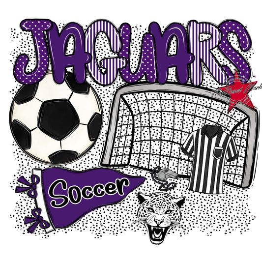 Jaguars Soccer Spirit-Purple