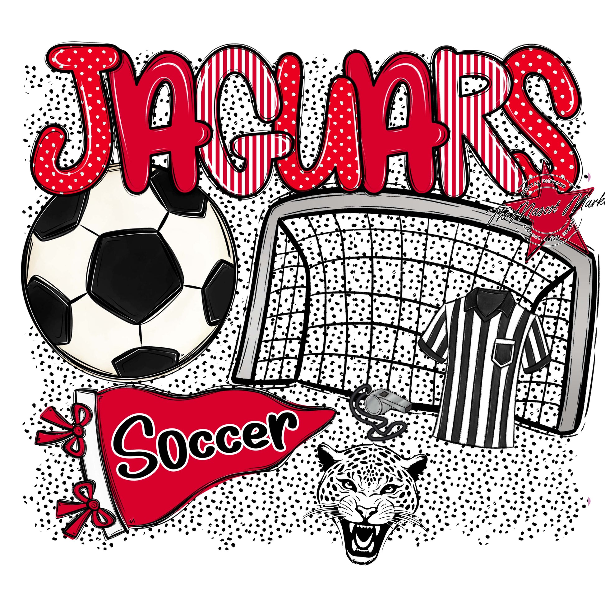 Jaguars Soccer Spirit-Red