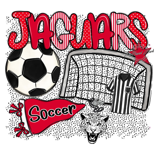 Jaguars Soccer Spirit-Red