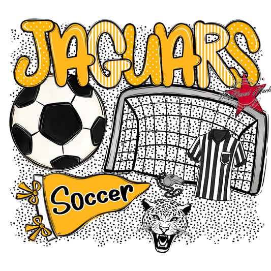 Jaguars Soccer Spirit-Yellow