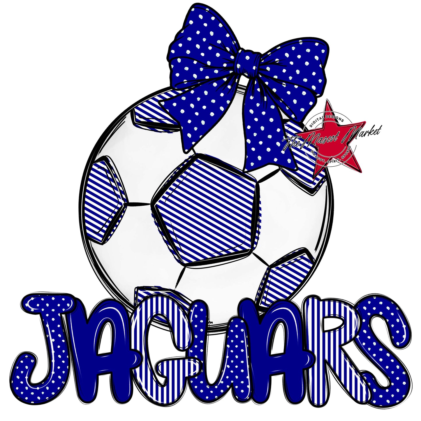 Jaguars Soccer Spirit Design-Blue