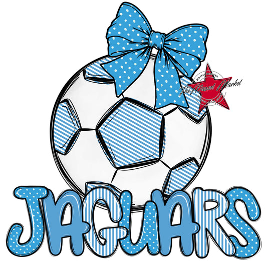 Jaguars Soccer Spirit Design-Carolina Blue